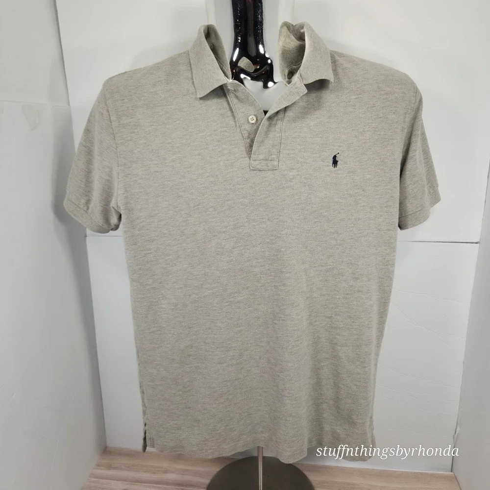 Vintage 90s Y2K Ralph Lauren Polo Men's Medium, Sandstone, Classic Fit